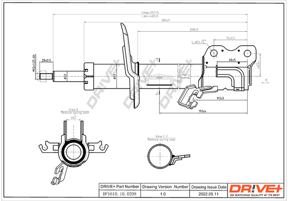 Shock Absorber - DP1610.10.0208 Dr!ve+