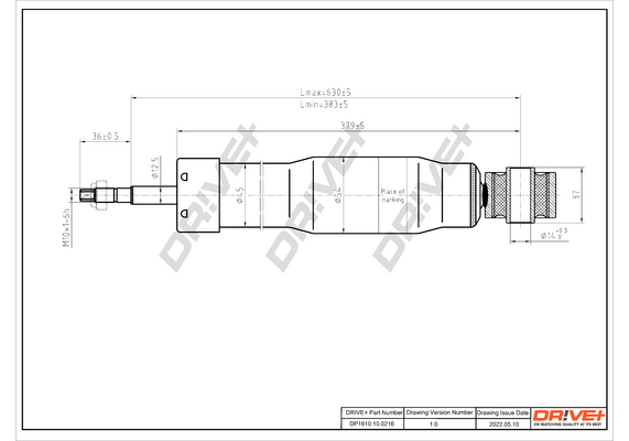 Ammortizzatore - DP1610.10.0216 Dr!ve+