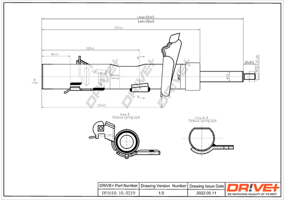 Shock Absorber - DP1610.10.0219 Dr!ve+
