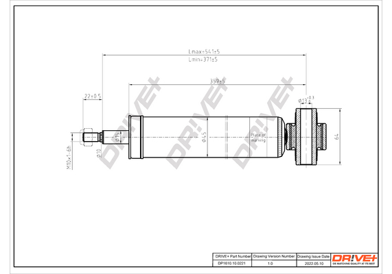 Shock Absorber - DP1610.10.0221 Dr!ve+
