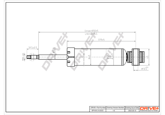 Shock Absorber - DP1610.10.0222 Dr!ve+
