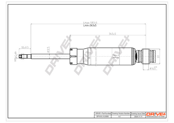Shock Absorber - DP1610.10.0509 Dr!ve+