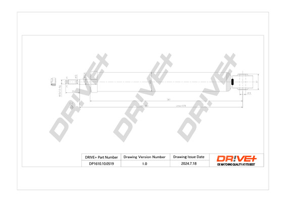 amortizatorius - DP1610.10.0519 Dr!ve+
