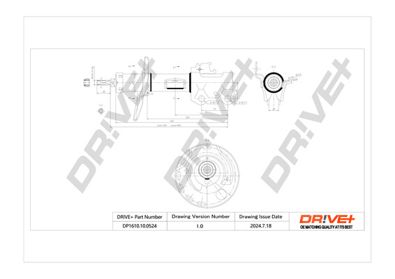 Shock Absorber - DP1610.10.0524 Dr!ve+