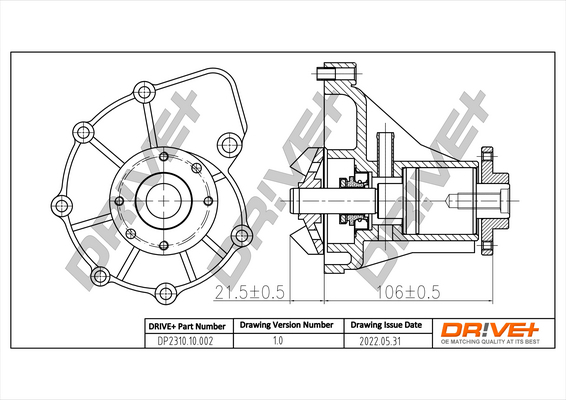 Water Pump - DP2310.10.002 Dr!ve+