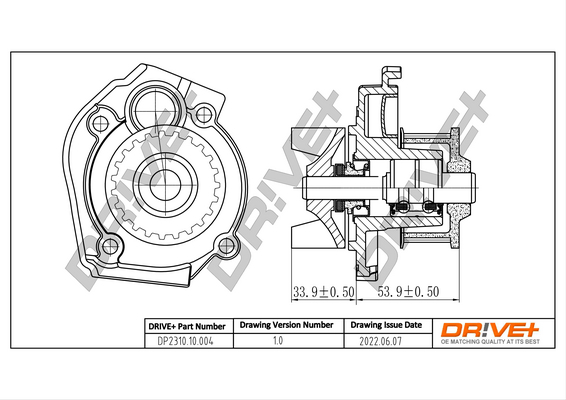 Water Pump - DP2310.10.004 Dr!ve+