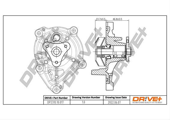 Water Pump - DP2310.10.017 Dr!ve+