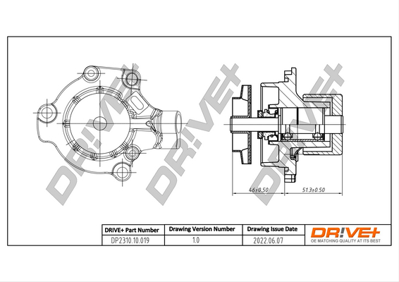 Water Pump - DP2310.10.019 Dr!ve+
