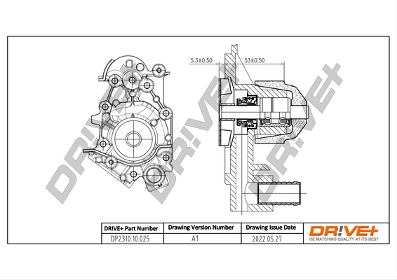 Water Pump - DP2310.10.025 Dr!ve+