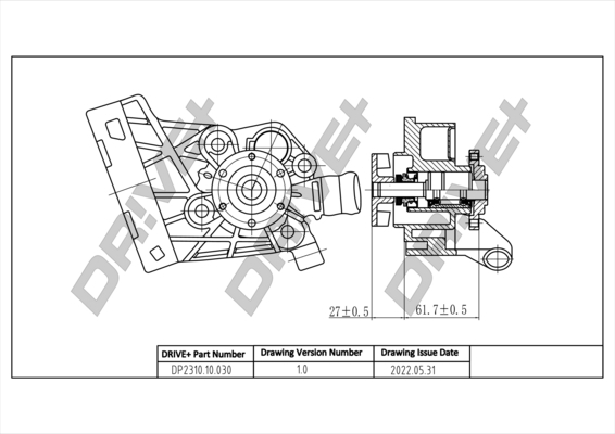 Water Pump - DP2310.10.030 Dr!ve+