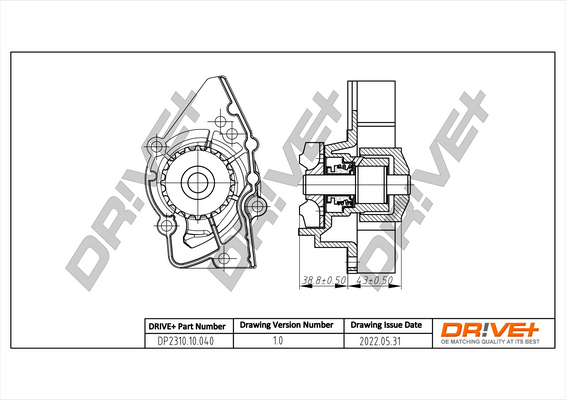 Water Pump - DP2310.10.040 Dr!ve+
