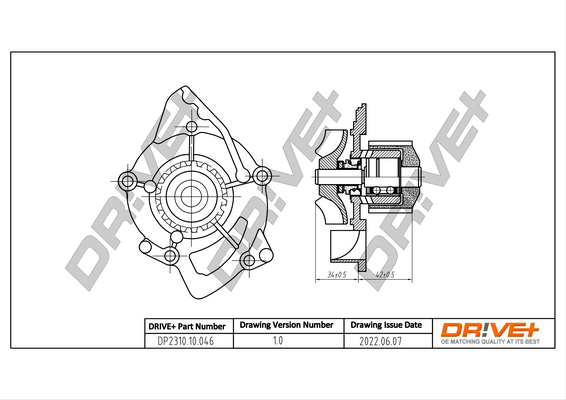 Water Pump - DP2310.10.046 Dr!ve+