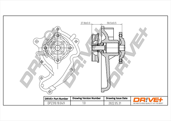 Water Pump - DP2310.10.049 Dr!ve+