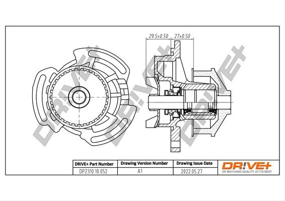 Water Pump - DP2310.10.052 Dr!ve+