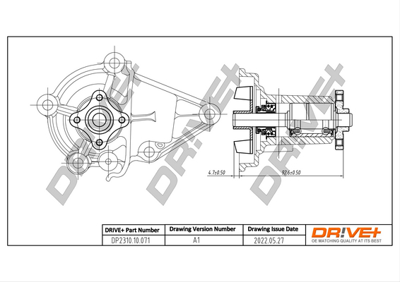 Water Pump - DP2310.10.071 Dr!ve+