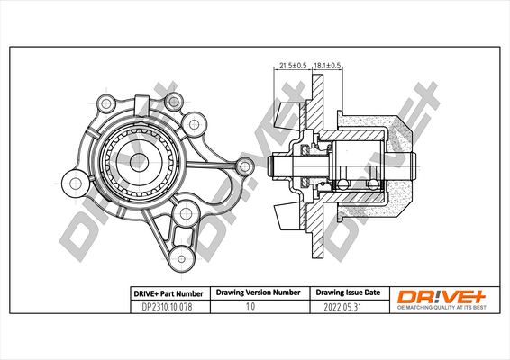 Water Pump - DP2310.10.078 Dr!ve+