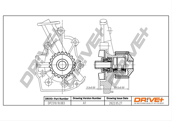 Water Pump - DP2310.10.083 Dr!ve+