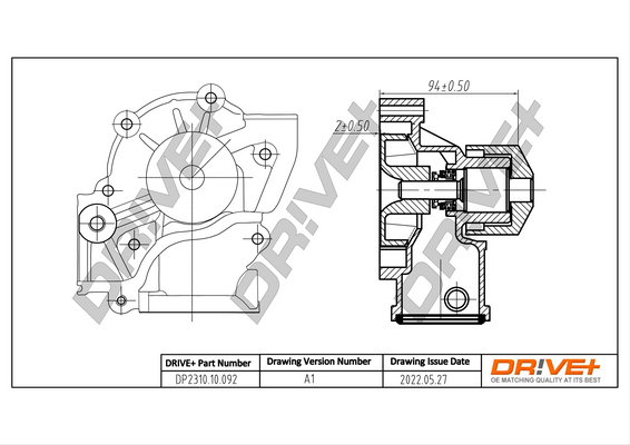 Water Pump - DP2310.10.092 Dr!ve+