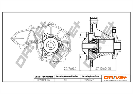 Water Pump - DP2310.10.105 Dr!ve+