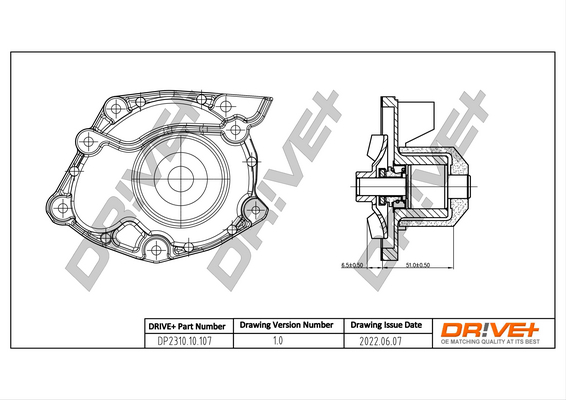 Water Pump - DP2310.10.107 Dr!ve+