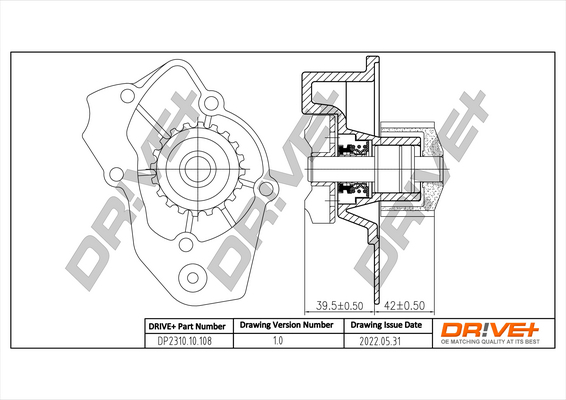 Water Pump - DP2310.10.108 Dr!ve+