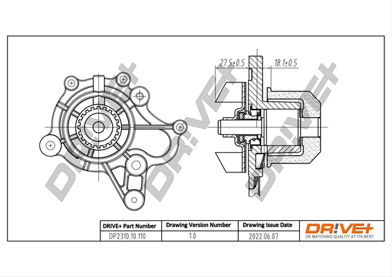 Water Pump - DP2310.10.110 Dr!ve+