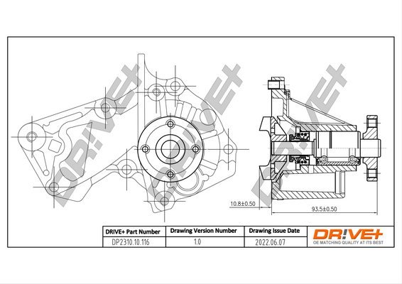 Water Pump - DP2310.10.116 Dr!ve+