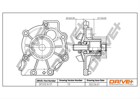 Water Pump - DP2310.10.117 Dr!ve+