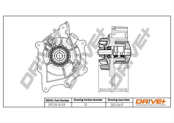 Water Pump - DP2310.10.129 Dr!ve+