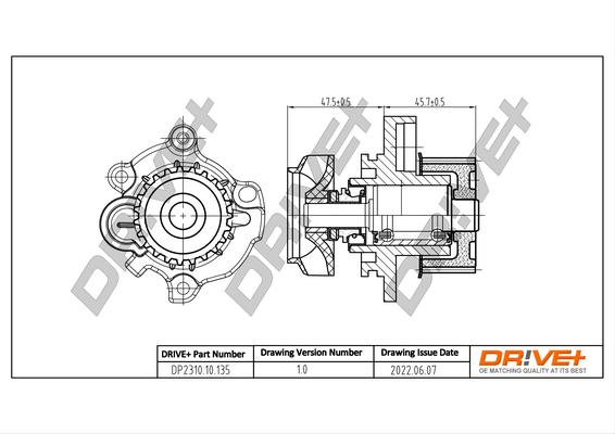 Water Pump - DP2310.10.135 Dr!ve+