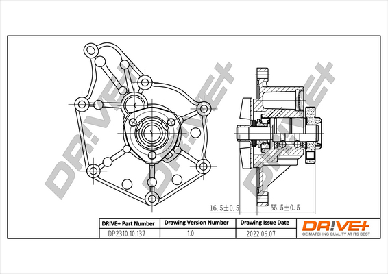 Water Pump - DP2310.10.137 Dr!ve+