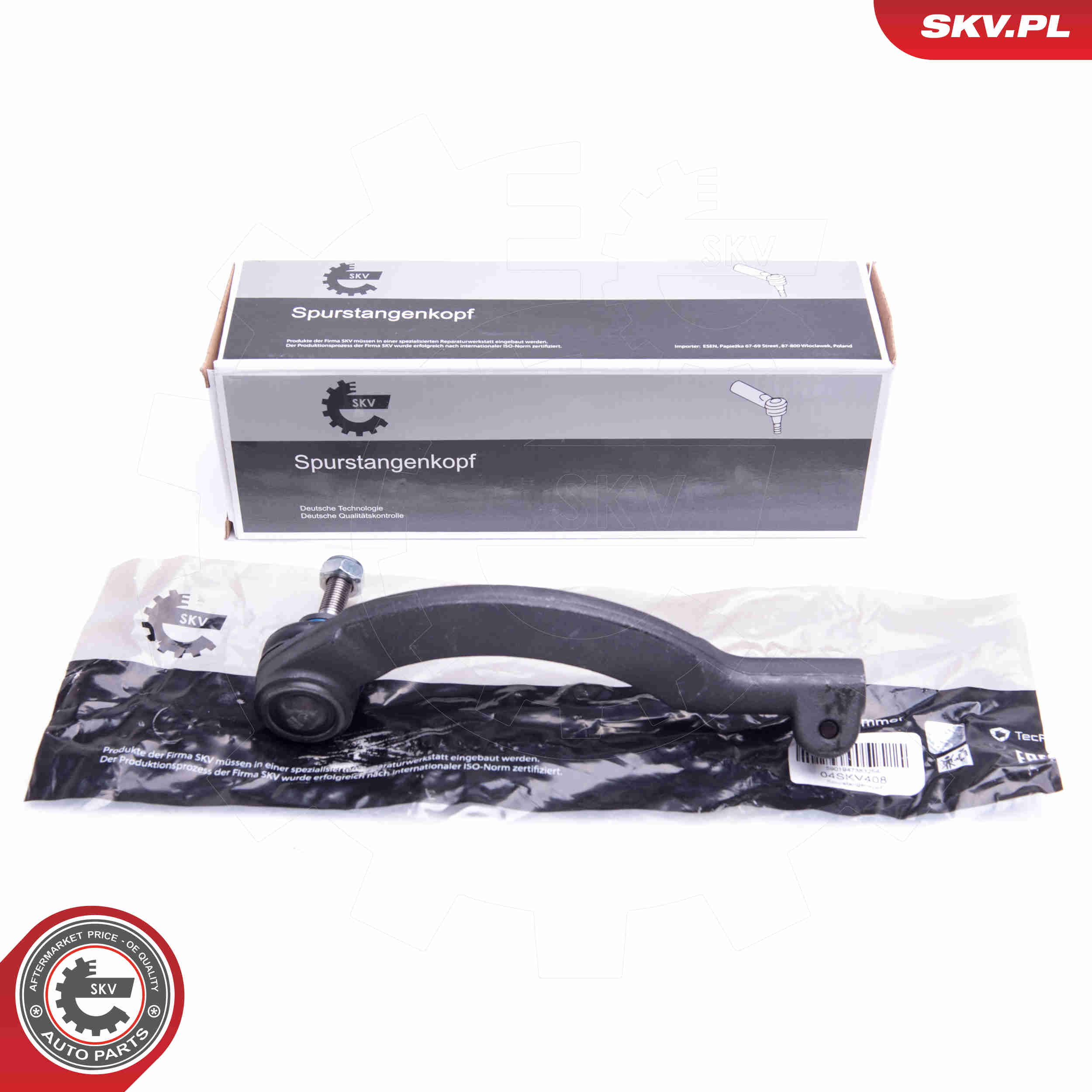 skersinės vairo trauklės galas - 04SKV408 ESEN SKV