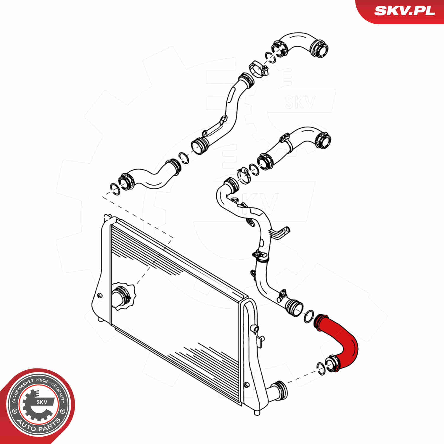 Charger Air Hose - 24SKV004 ESEN SKV