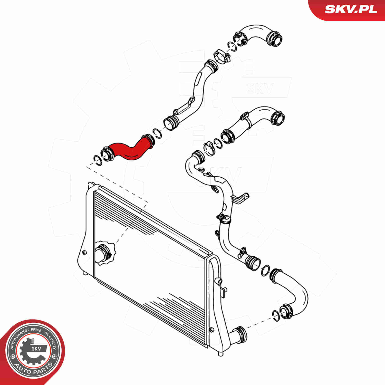 Charger Air Hose - 24SKV005 ESEN SKV