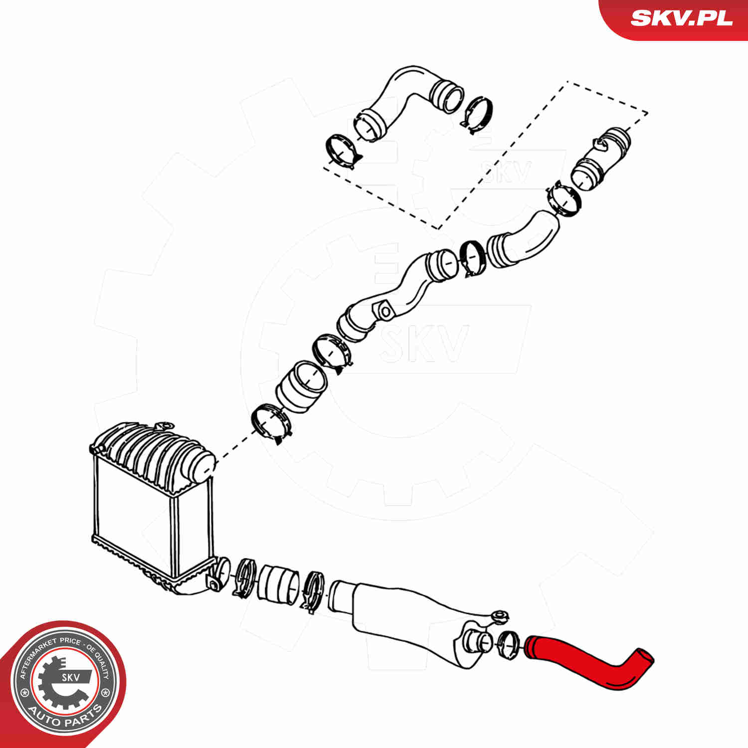 Charger Air Hose - 24SKV007 ESEN SKV