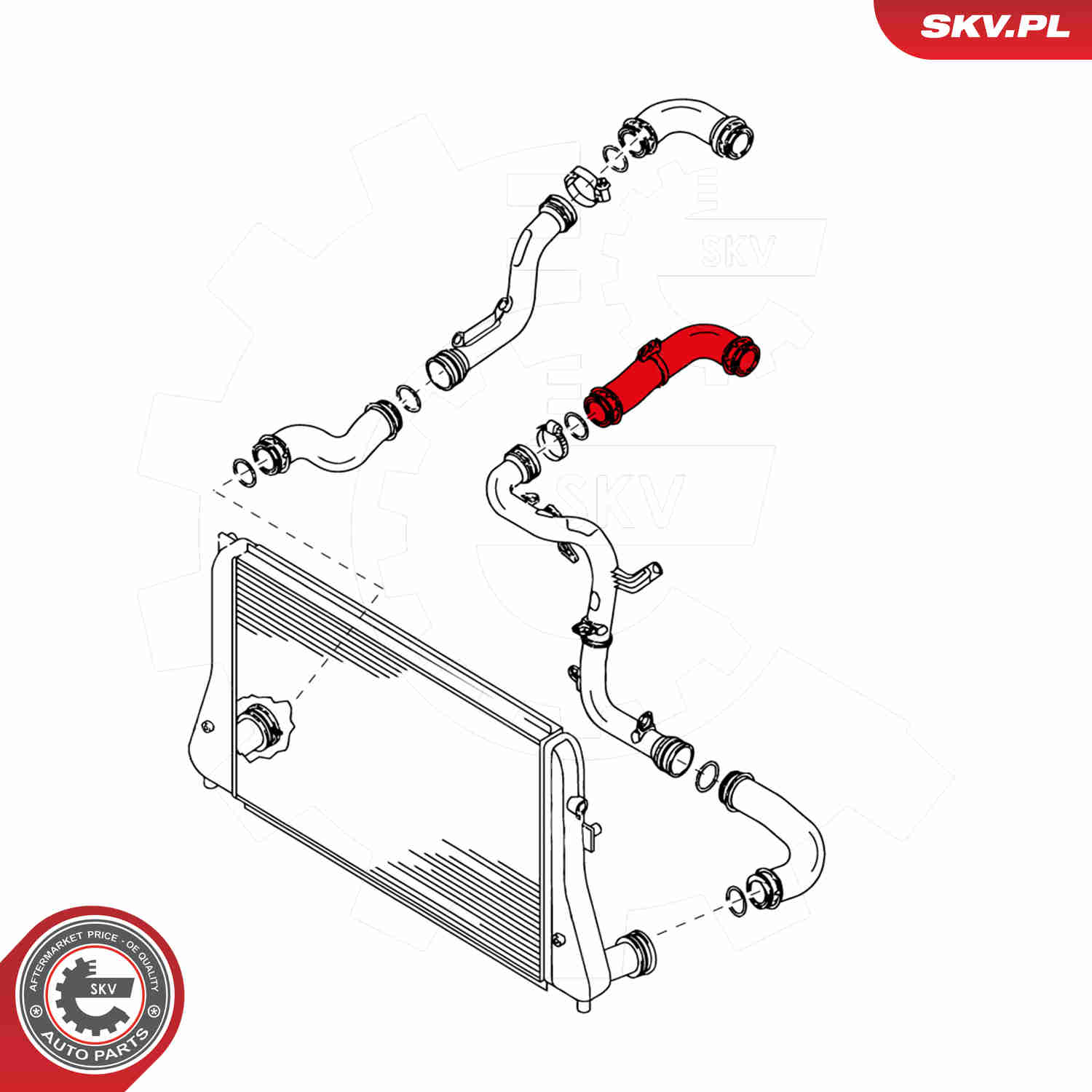 Charger Air Hose - 24SKV009 ESEN SKV