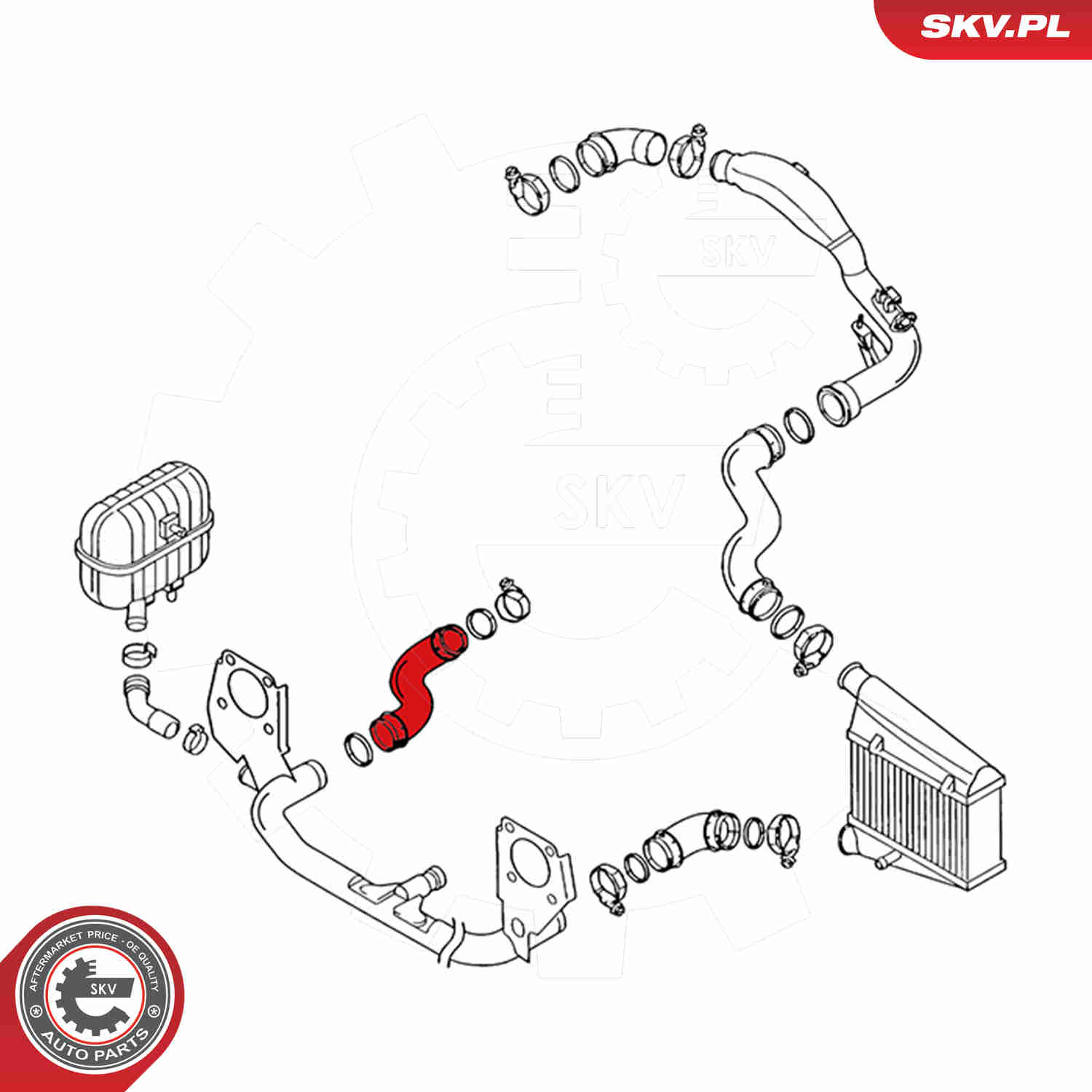 Charger Air Hose - 24SKV014 ESEN SKV