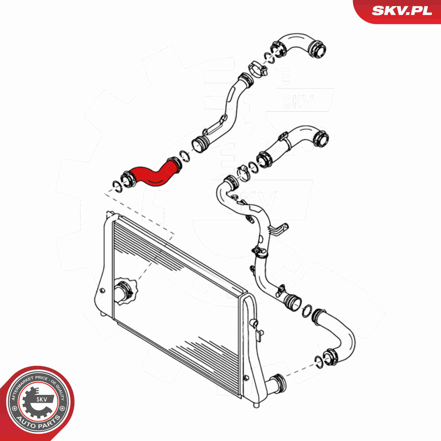 Charger Air Hose - 24SKV020 ESEN SKV