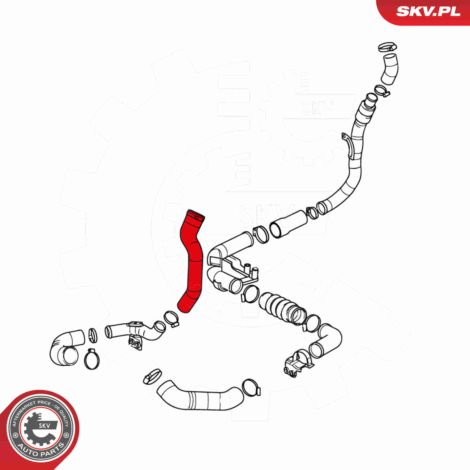 Charger Air Hose - 24SKV021 ESEN SKV