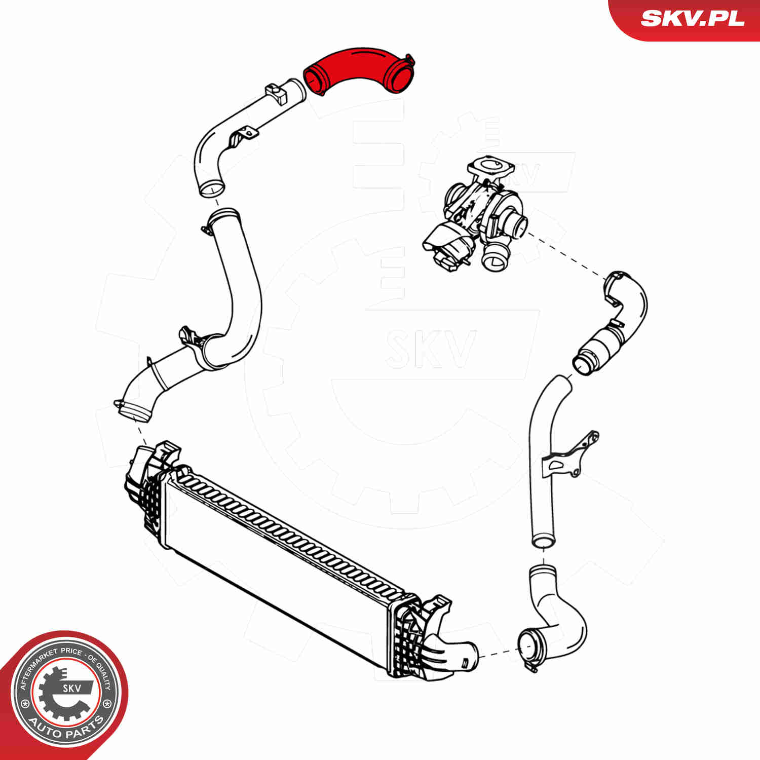Charger Air Hose - 24SKV027 ESEN SKV