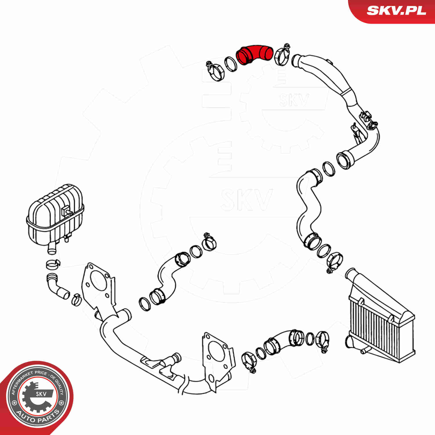 Charger Air Hose - 24SKV029 ESEN SKV