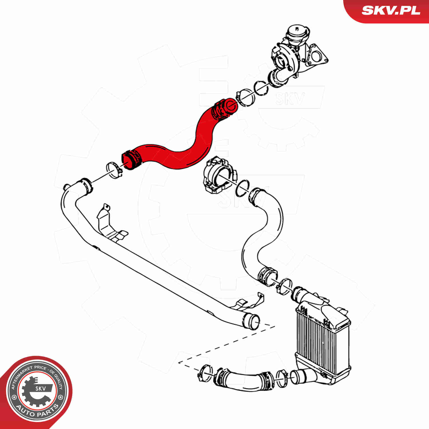 Charger Air Hose - 24SKV030 ESEN SKV