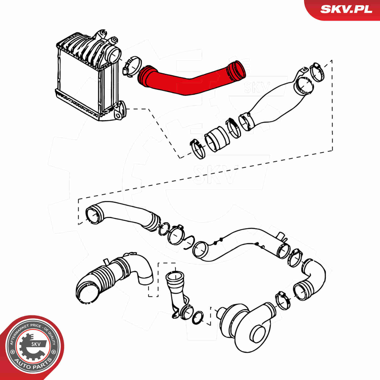 Charger Air Hose - 24SKV035 ESEN SKV