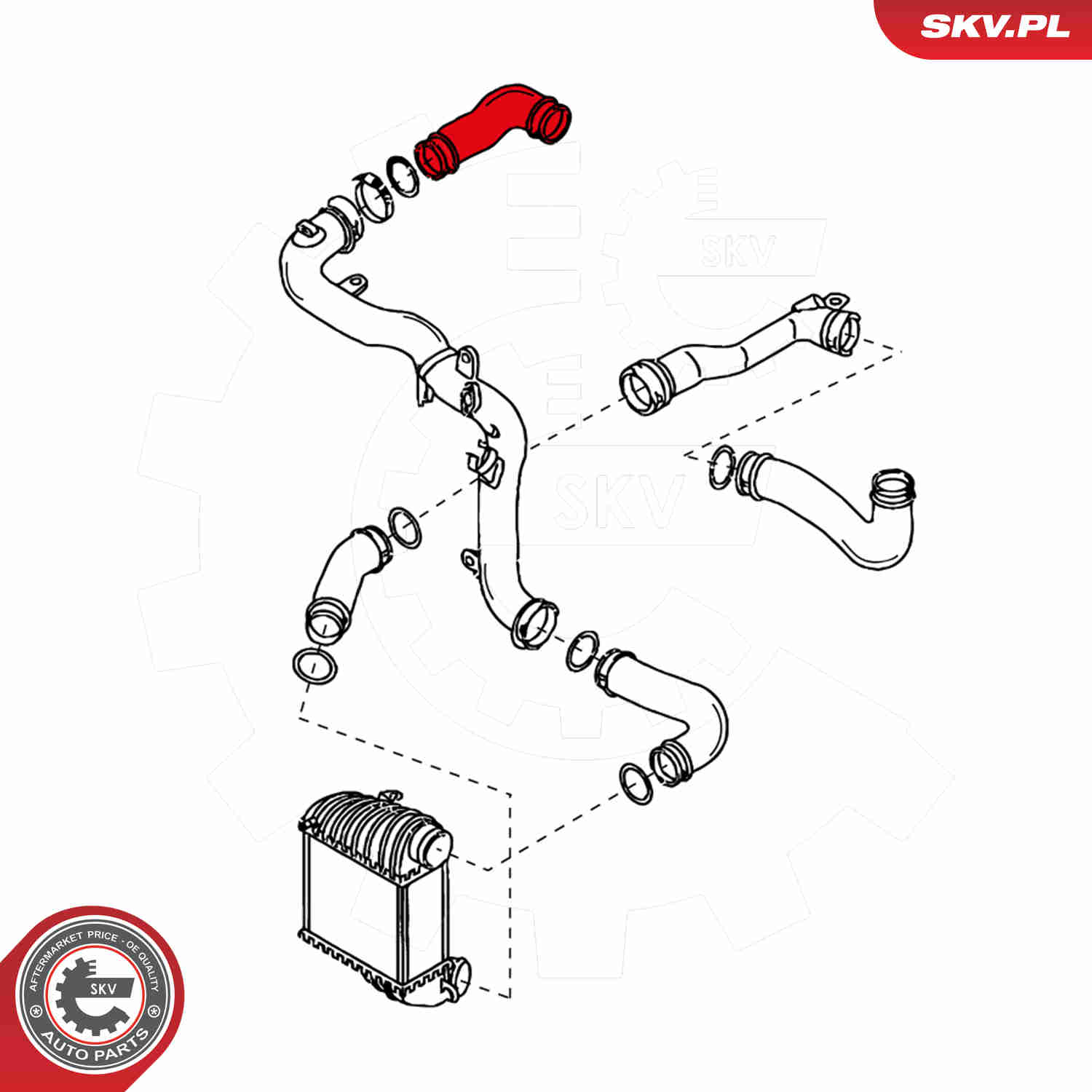 Charger Air Hose - 24SKV038 ESEN SKV