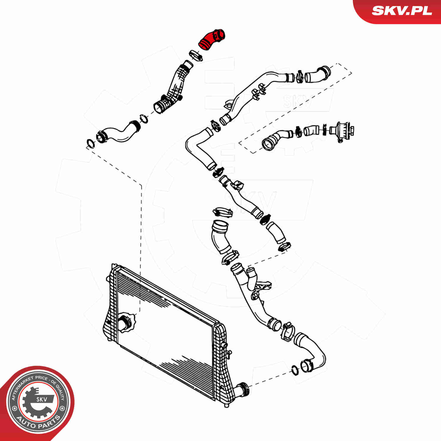 Charger Air Hose - 24SKV047 ESEN SKV