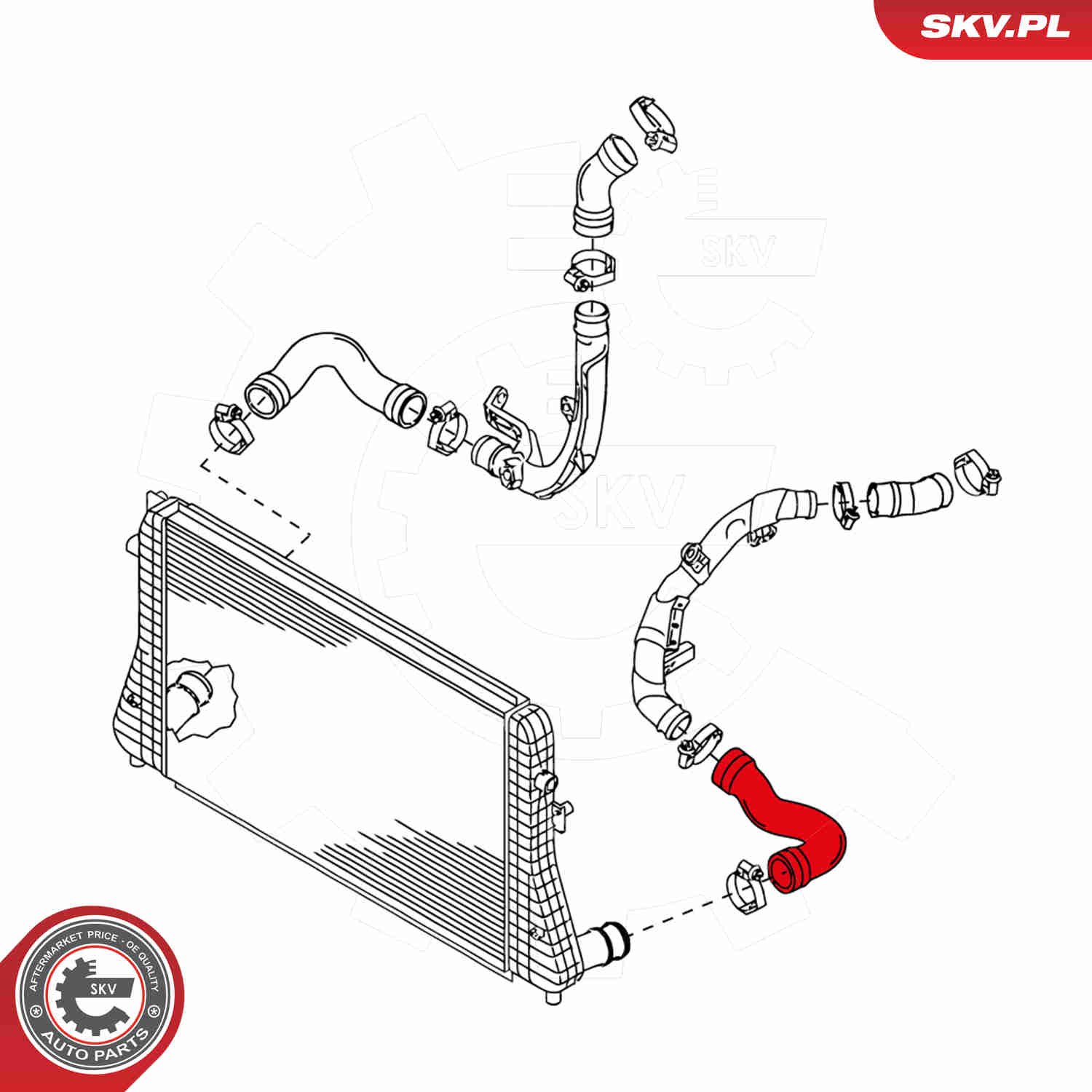 Charger Air Hose - 24SKV048 ESEN SKV