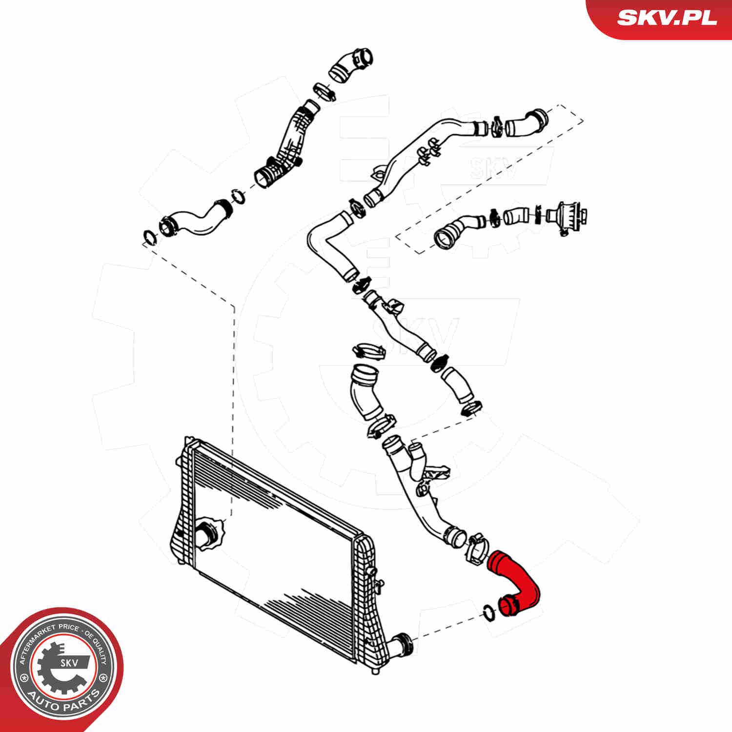 Charger Air Hose - 24SKV053 ESEN SKV