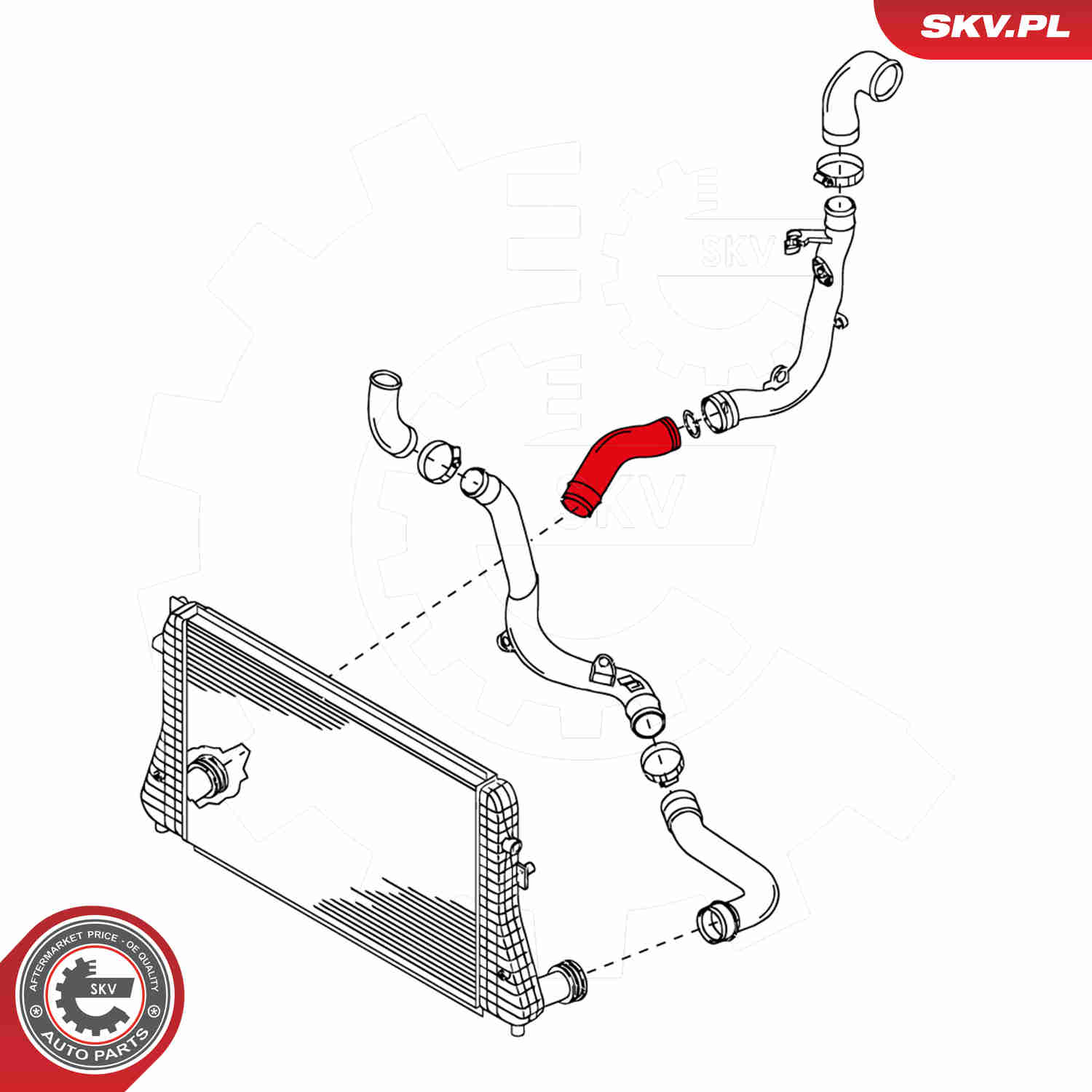 Charger Air Hose - 24SKV054 ESEN SKV