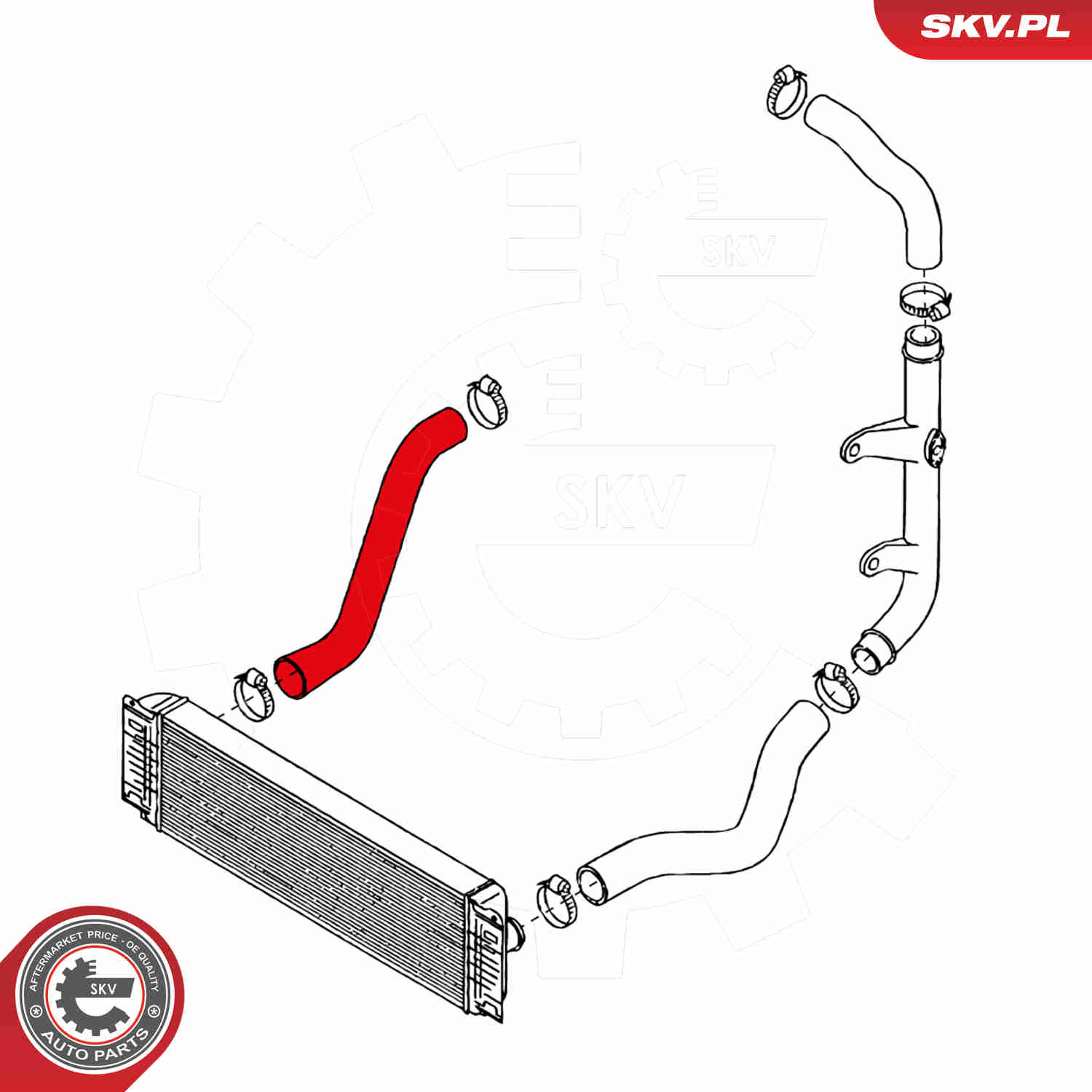 Charger Air Hose - 24SKV067 ESEN SKV