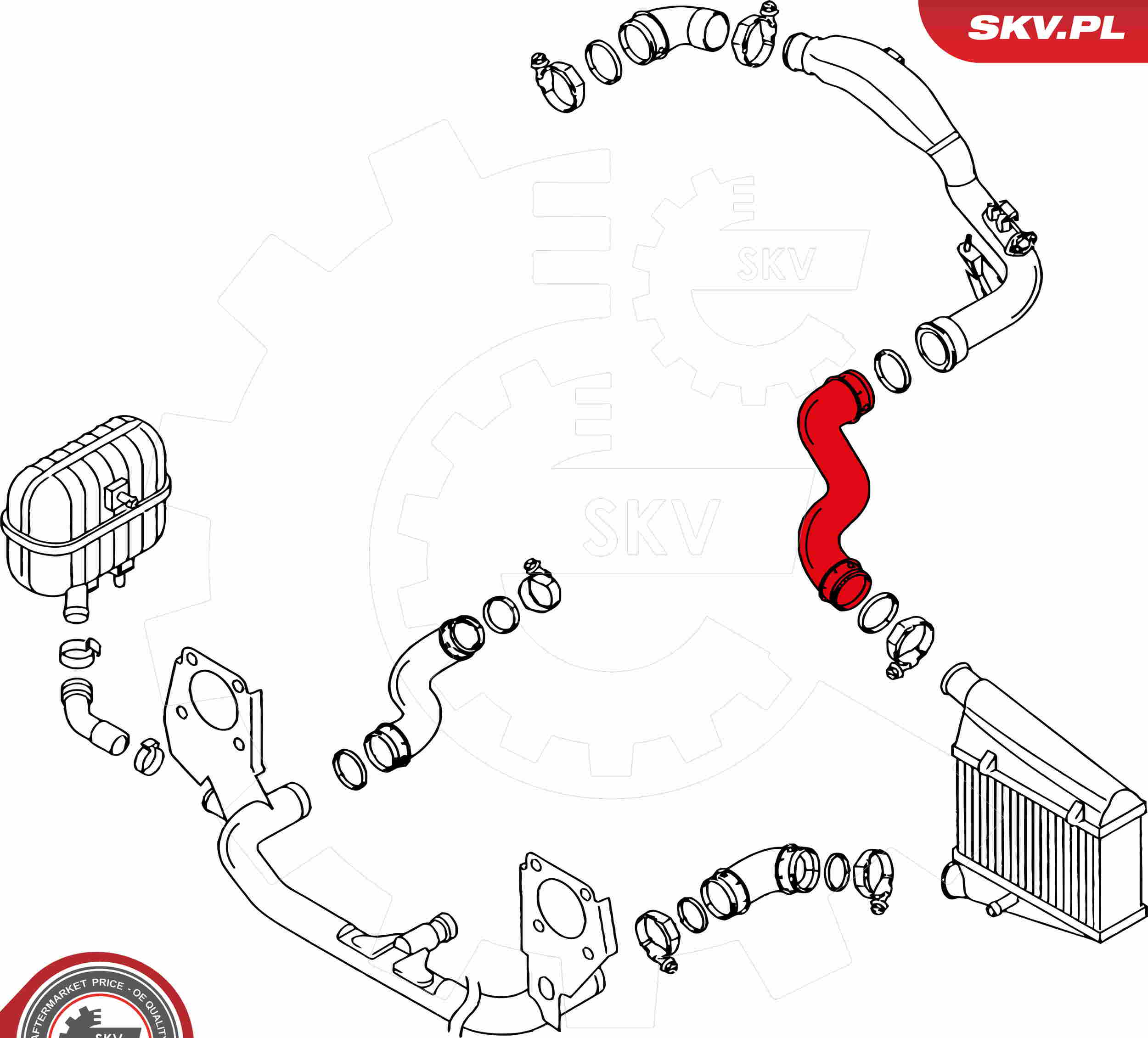 Charger Air Hose - 24SKV069 ESEN SKV